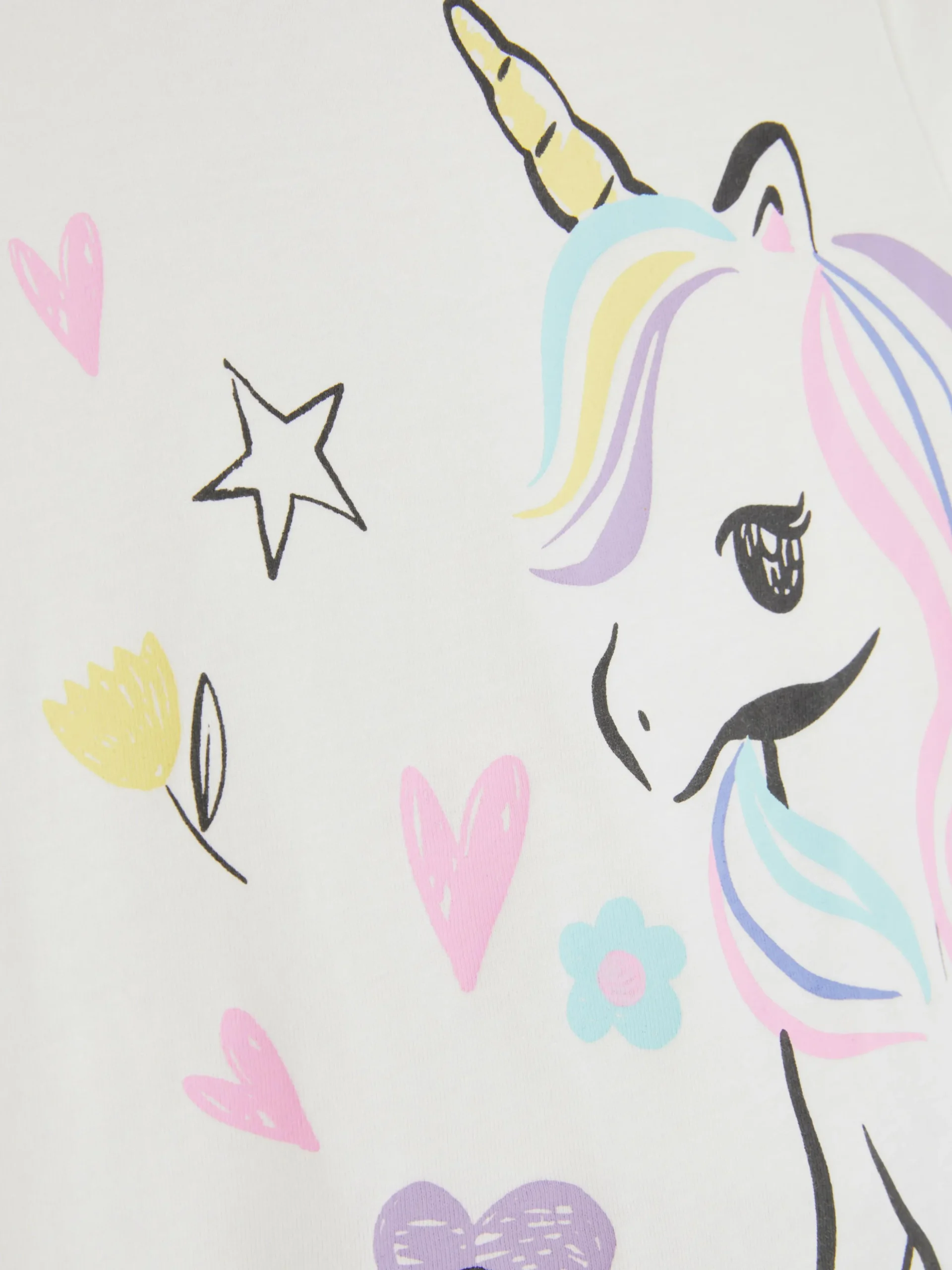 Camiseta Con Estampado Gráfico De Unicornio