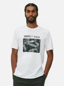 Camiseta Con Foto Del Cruce De Shibuya En Japón