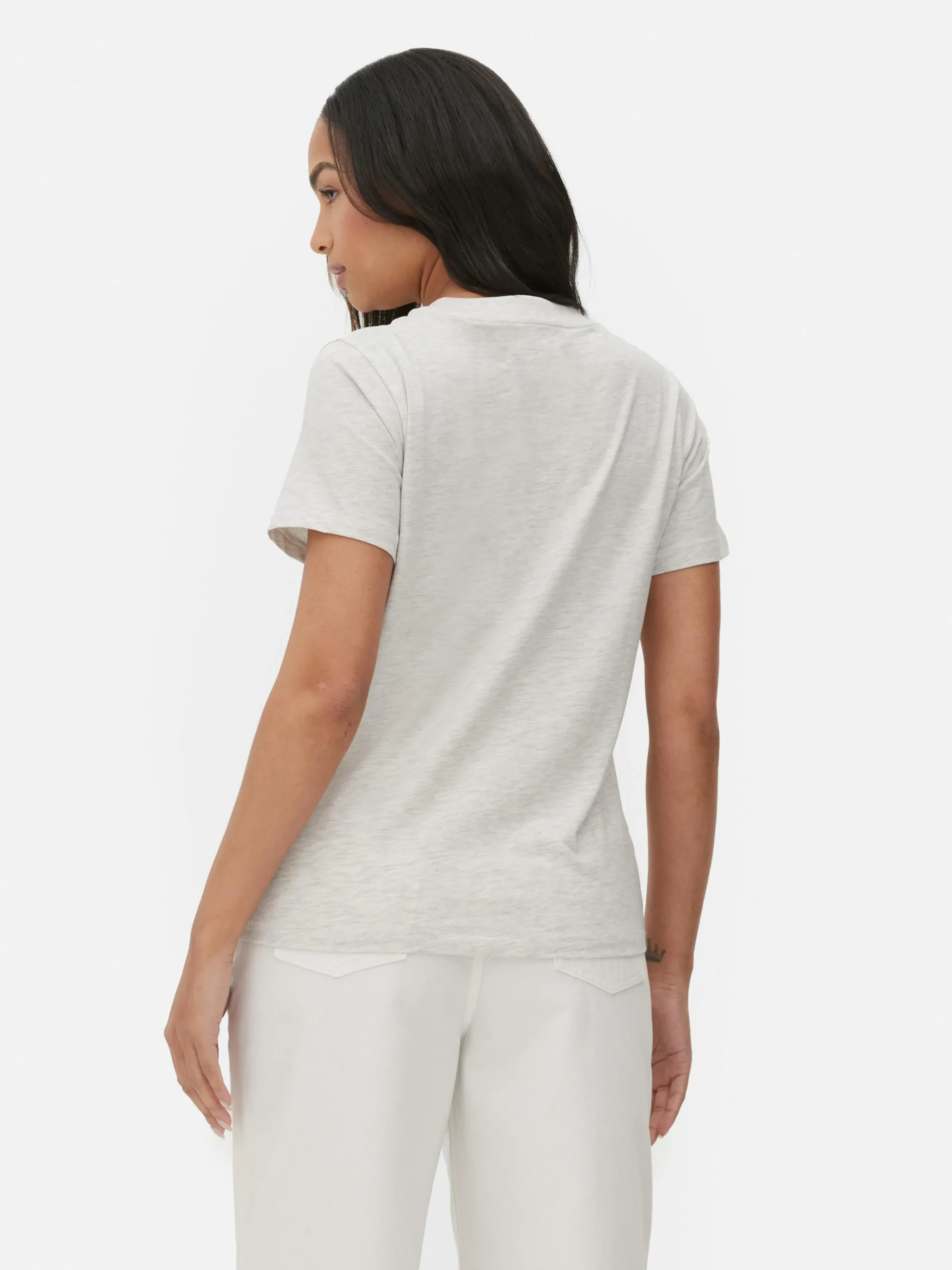 Camiseta De Cuello Redondo