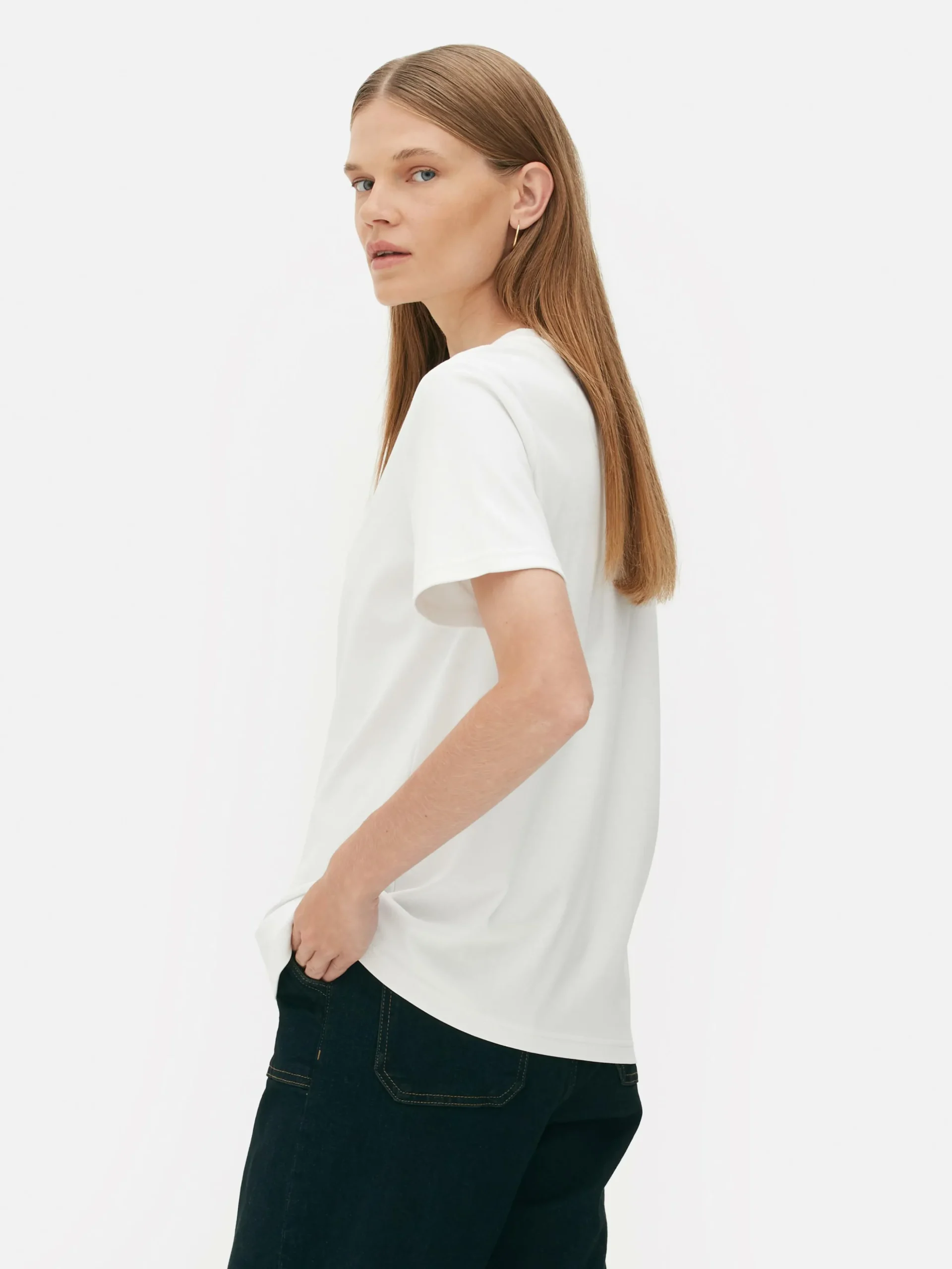 Camiseta De Cuello Redondo De The Edit