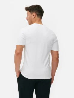 Camiseta De Cuello Redondo Estampada De Kem