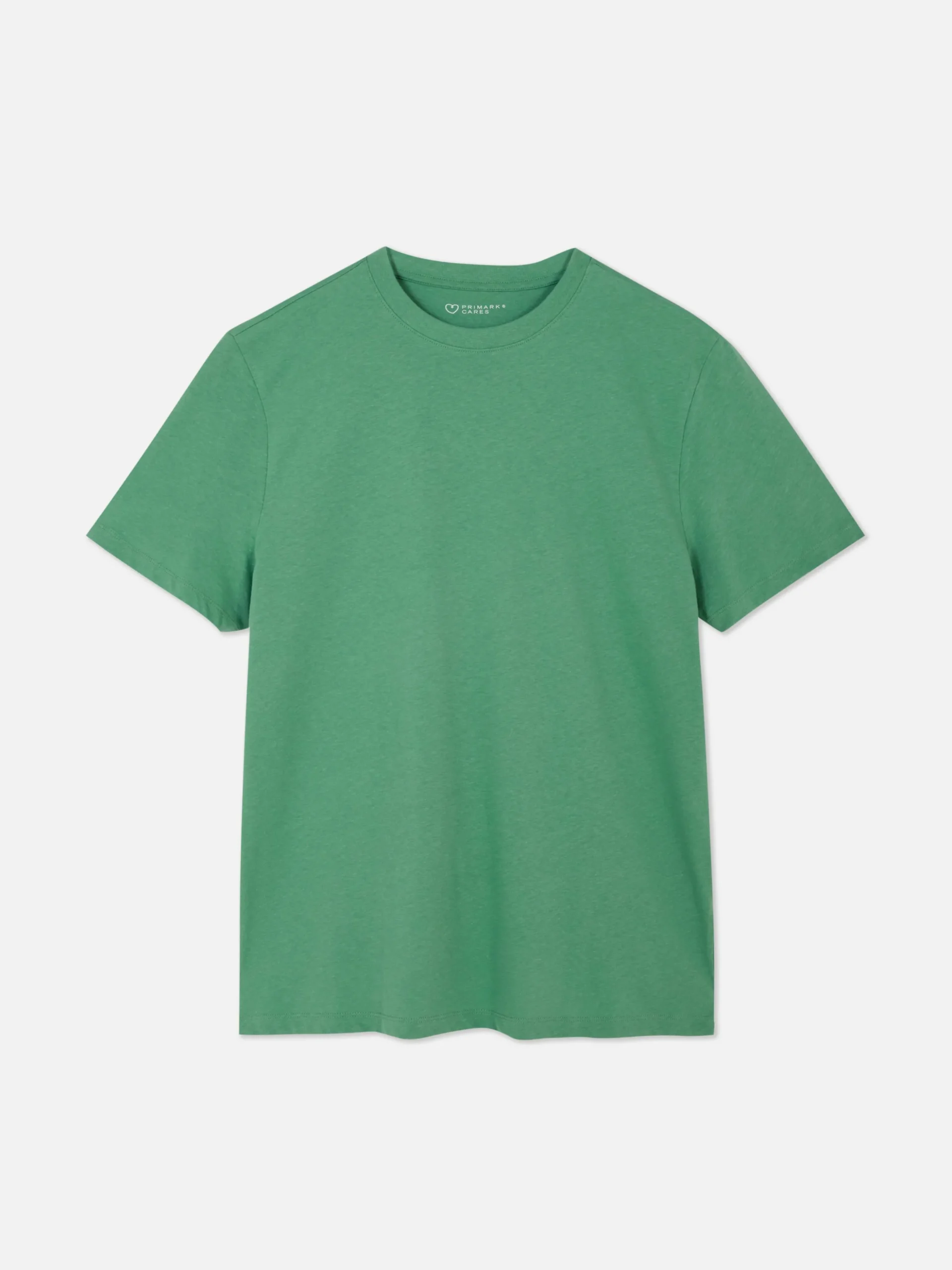 Camiseta De Cuello Redondo Y Corte Recto