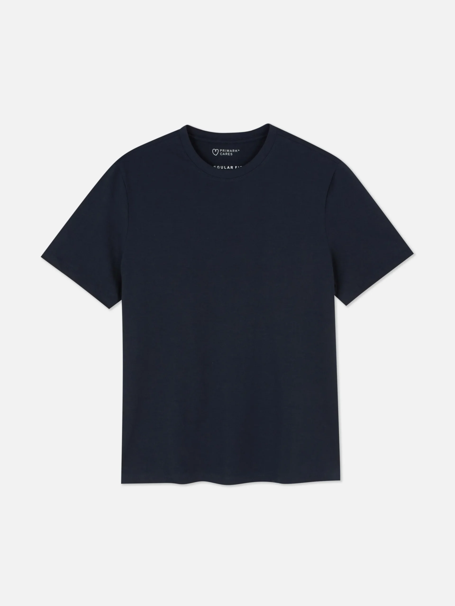 Camiseta De Cuello Redondo Y Corte Recto