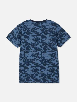 Camiseta De Manga Corta Con Estampado Gráfico