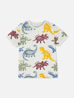 Camiseta De Manga Corta Con Estampado Gráfico