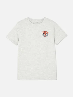 Camiseta De Manga Corta Con Estampado Gráfico