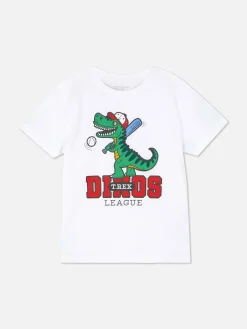 Camiseta De Manga Corta Con Estampado Gráfico