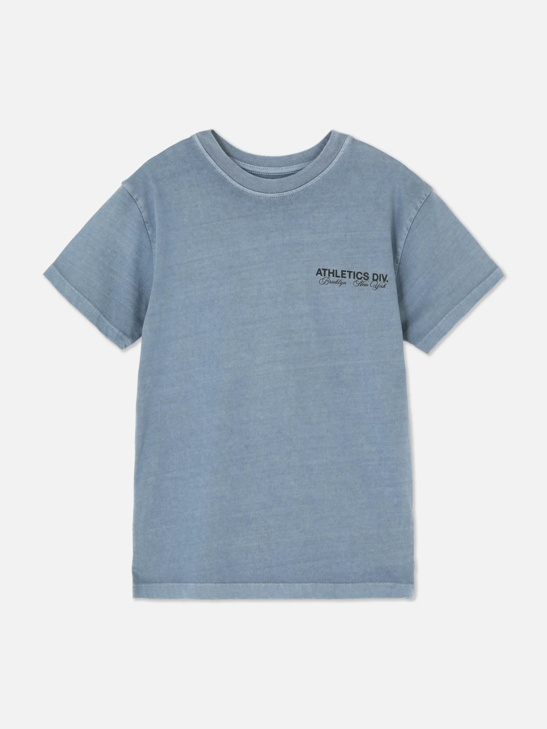 Camiseta De Manga Corta Y Estampado Deportivo