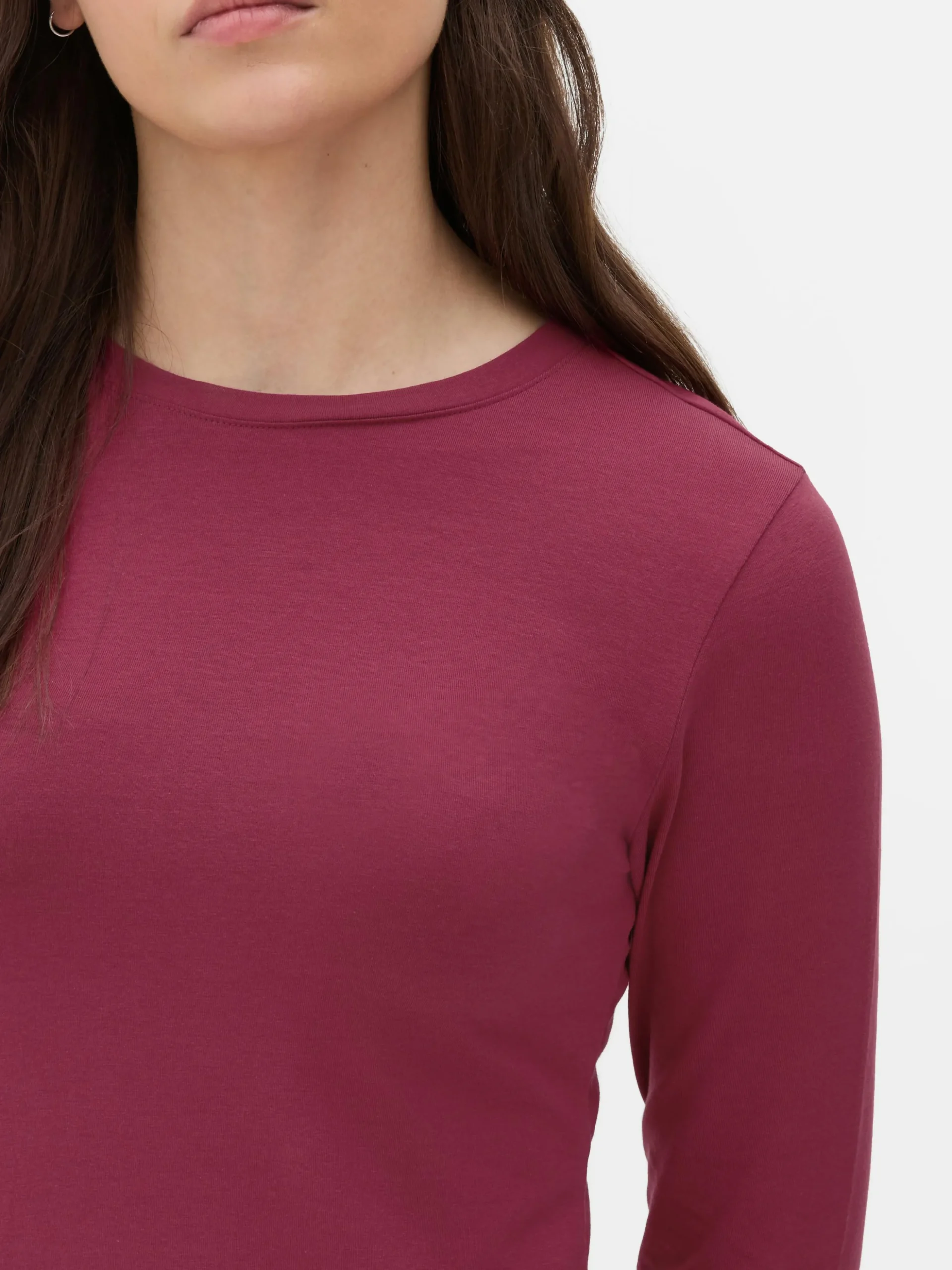 Camiseta De Manga Larga De Punto Elástico