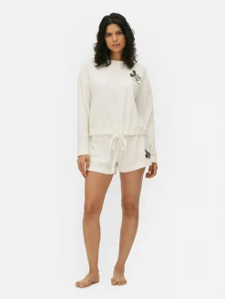 Camiseta De Pijama Con Textura De Mickey De Disney