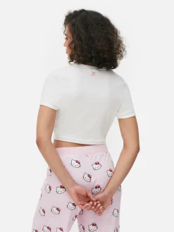 Camiseta De Pijama Corta Y Ceñida De Hello Kitty