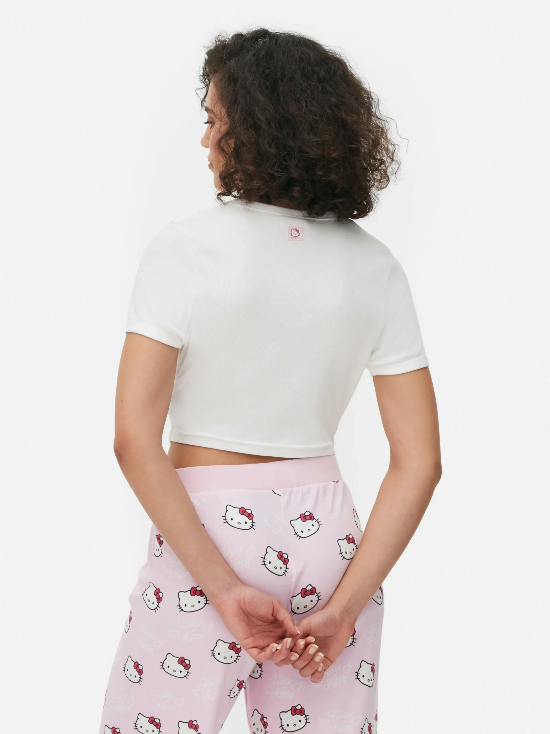 Camiseta De Pijama Corta Y Ceñida De Hello Kitty