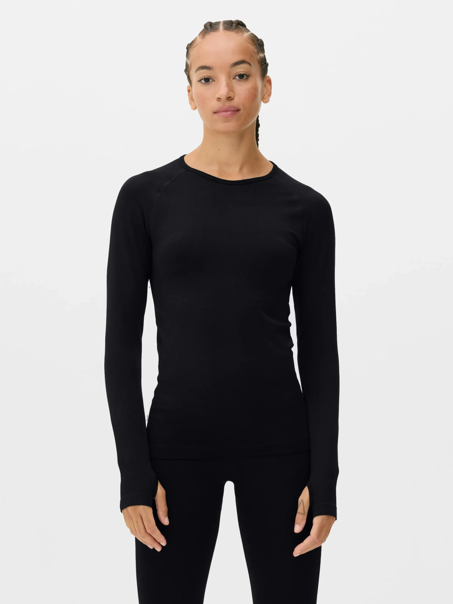 Camiseta Deportiva De Manga Larga Sin Costuras