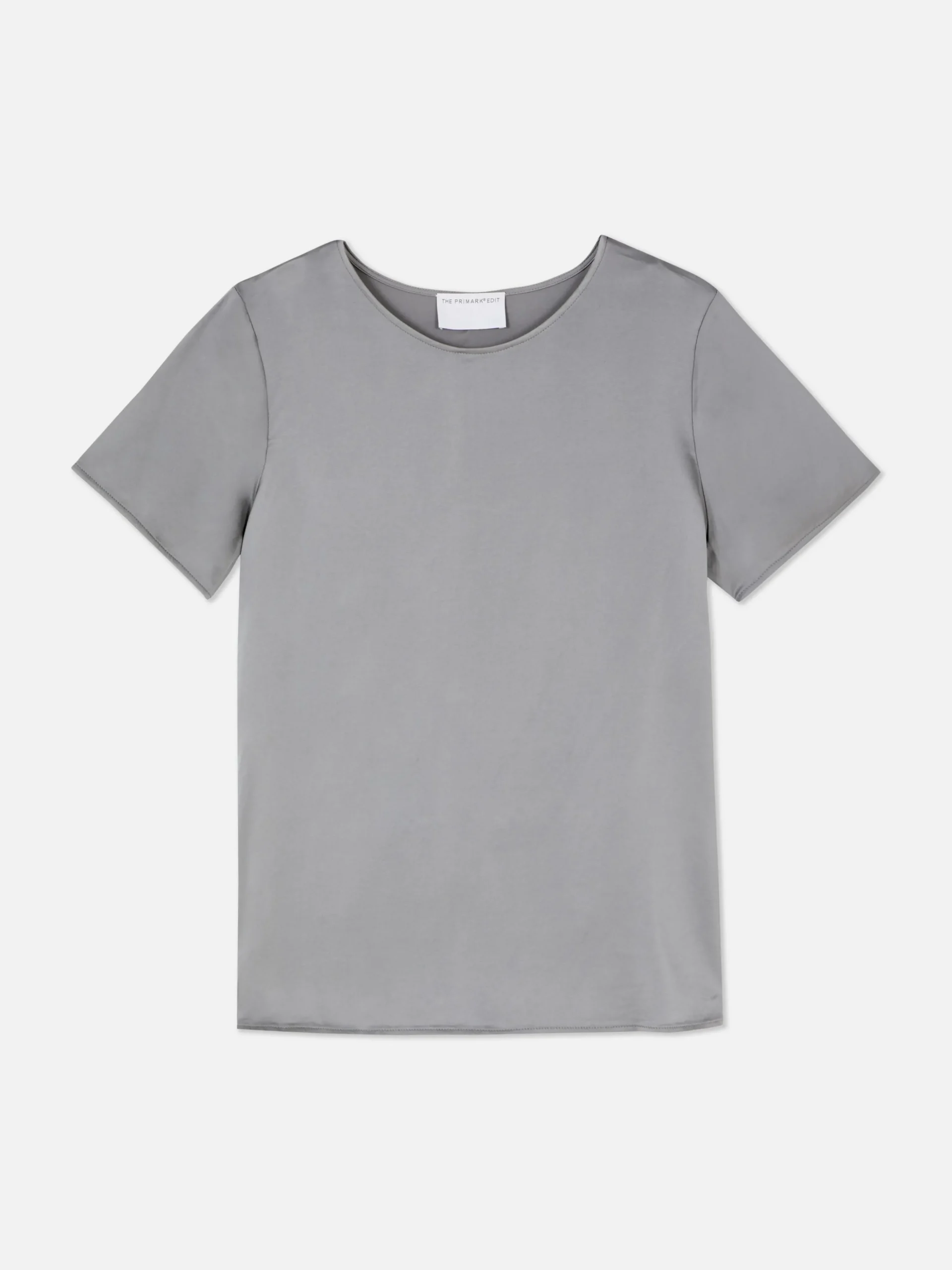 Camiseta De Satén De Manga Corta De The Edit