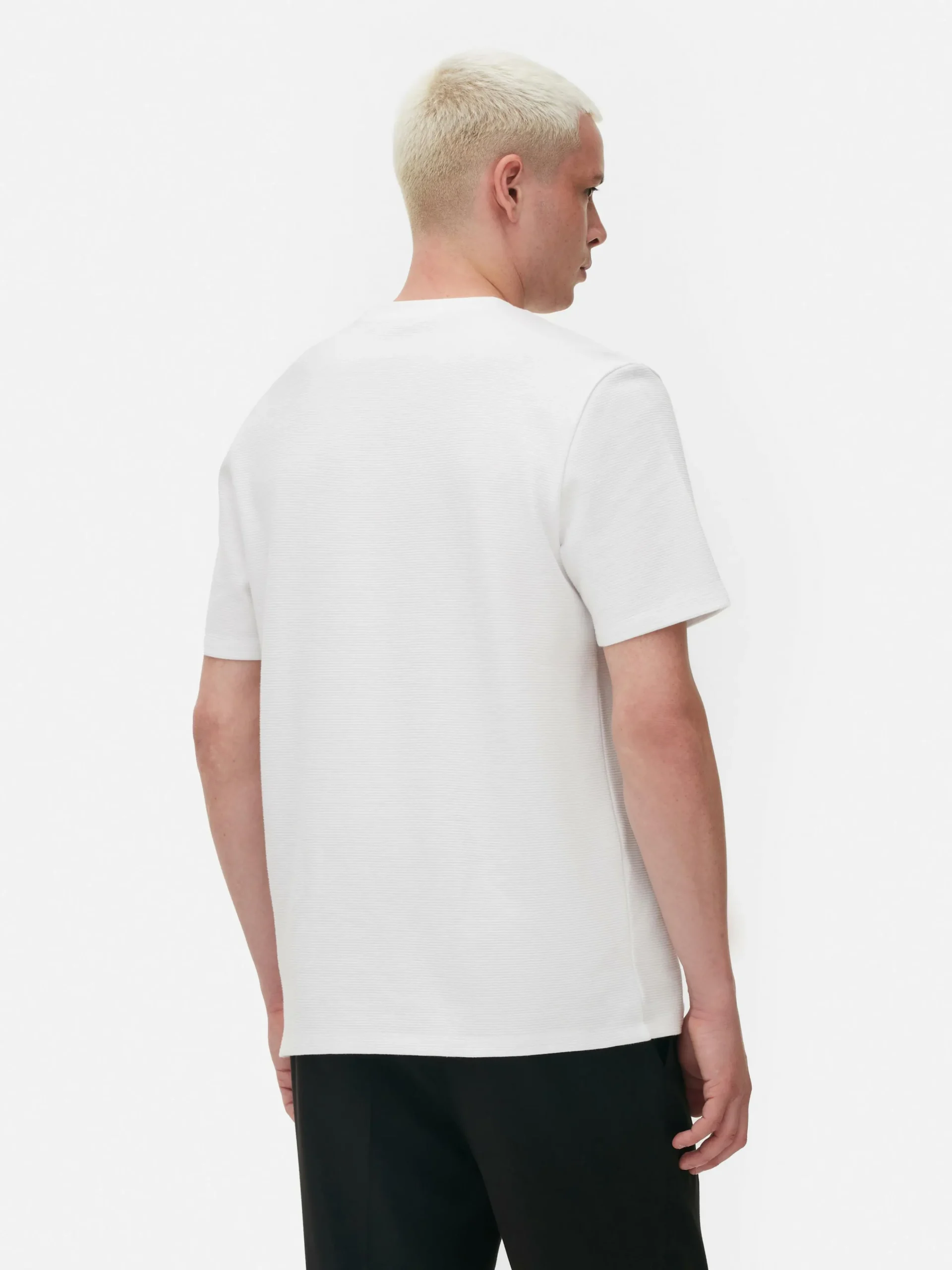 Camiseta En Tejido Otomán Acanalado