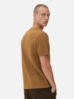 Camiseta En Tejido Otomán Acanalado