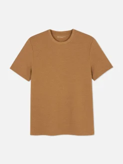 Camiseta En Tejido Otomán Acanalado