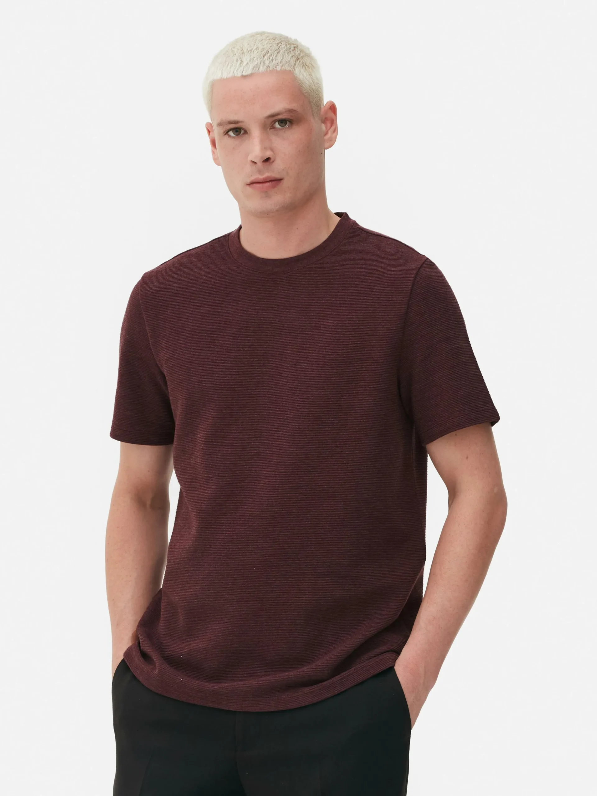 Camiseta En Tejido Otomán Acanalado