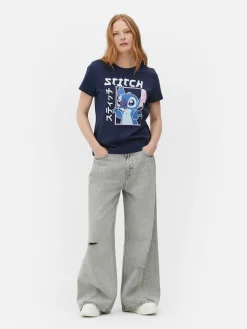 Camiseta Estilo Manga De Lilo Y Stitch De Disney