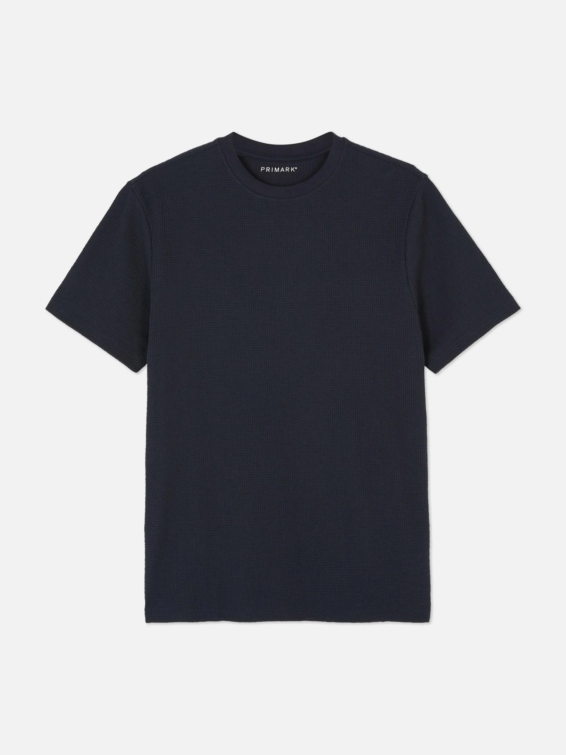 Camiseta Gofrada De Cuello Redondo