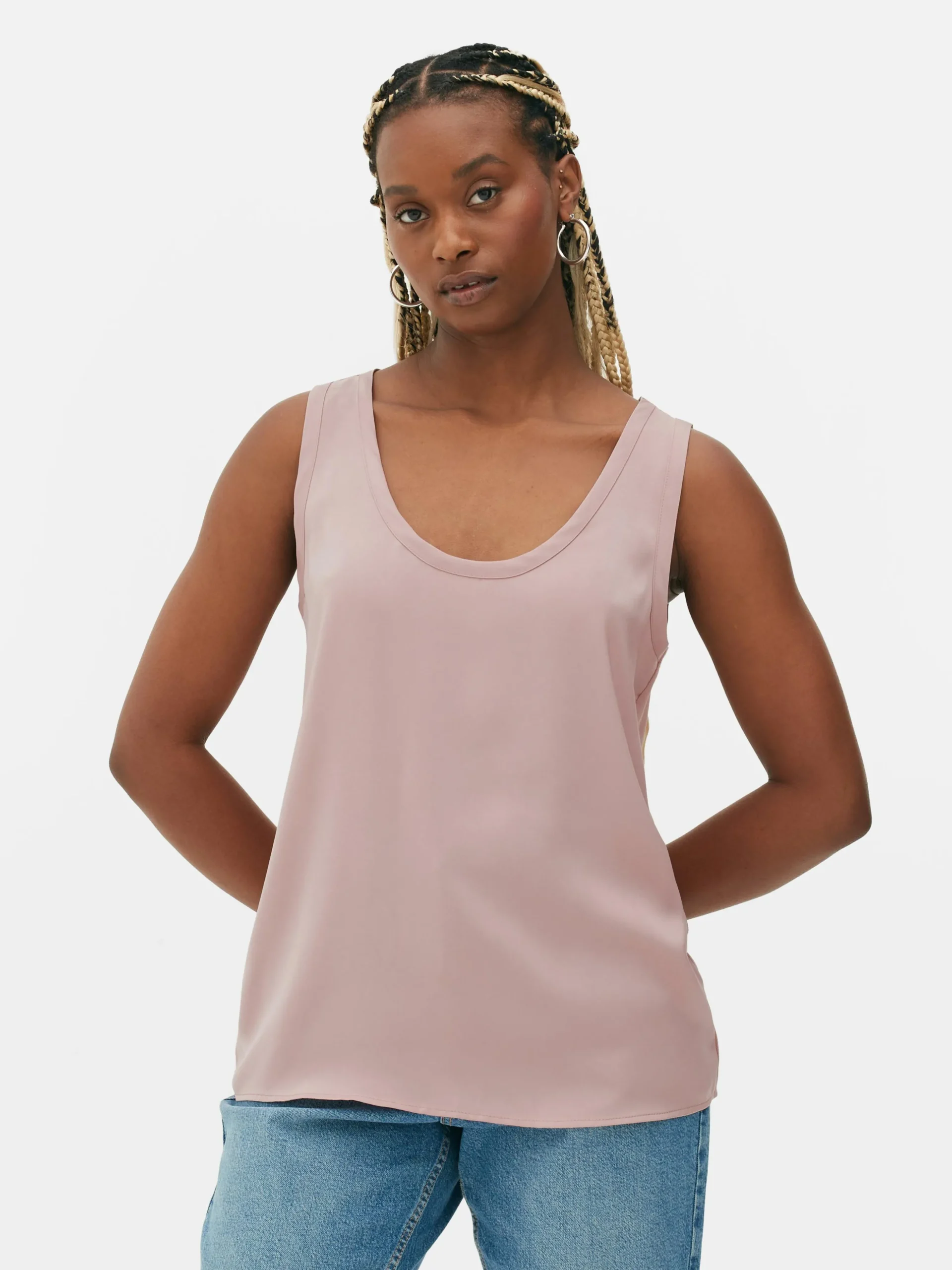 Camiseta Sin Mangas Básica De Corte Holgado