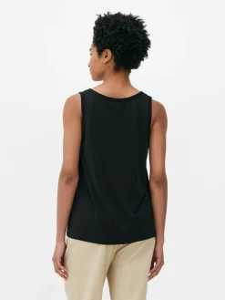 Camiseta Sin Mangas Básica De Corte Holgado