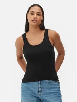 Camiseta Sin Mangas Básica Elástica