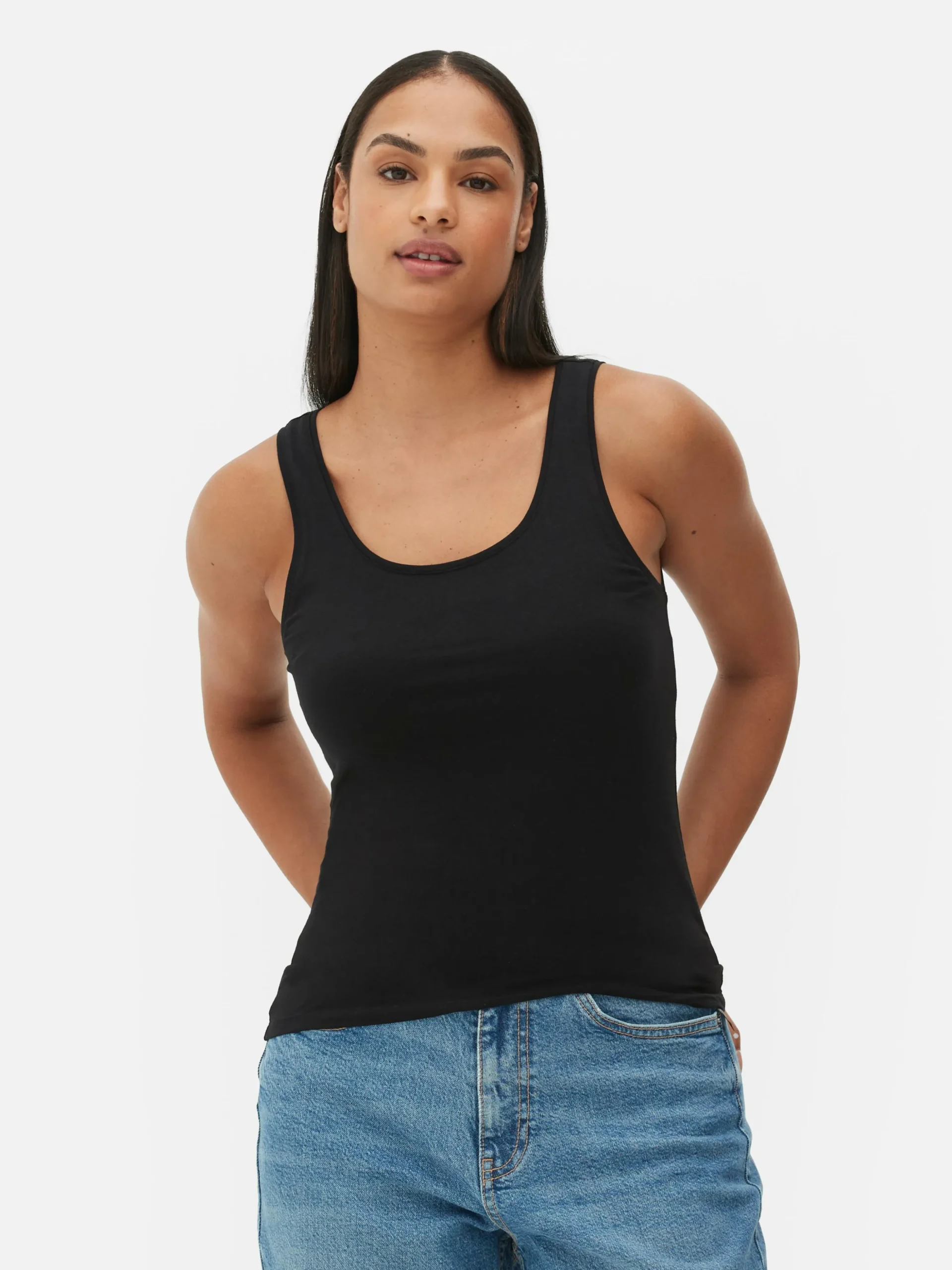 Camiseta Sin Mangas Básica Elástica