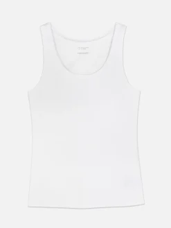 Camiseta Sin Mangas Elástica De Cuello Redondo