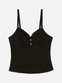Camisola Con Cuello Henley
