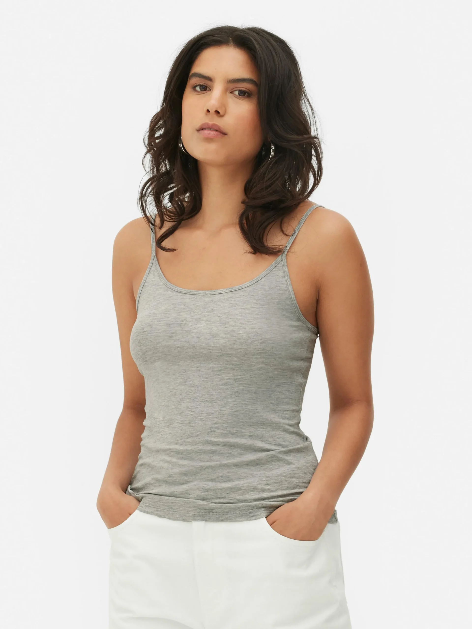 Camisola Elástica Con Cuello Redondo
