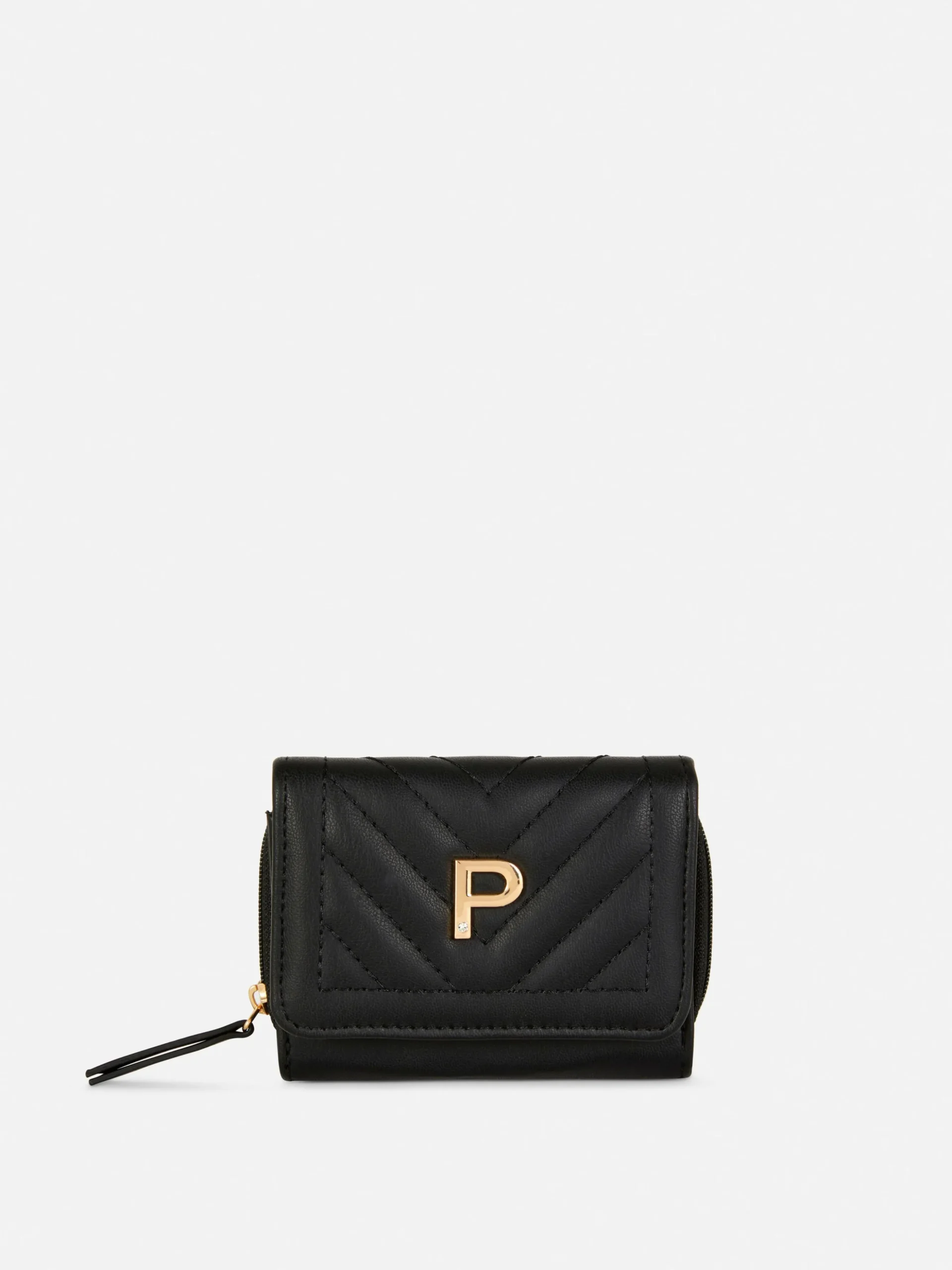 Cartera Acolchada Con Inicial