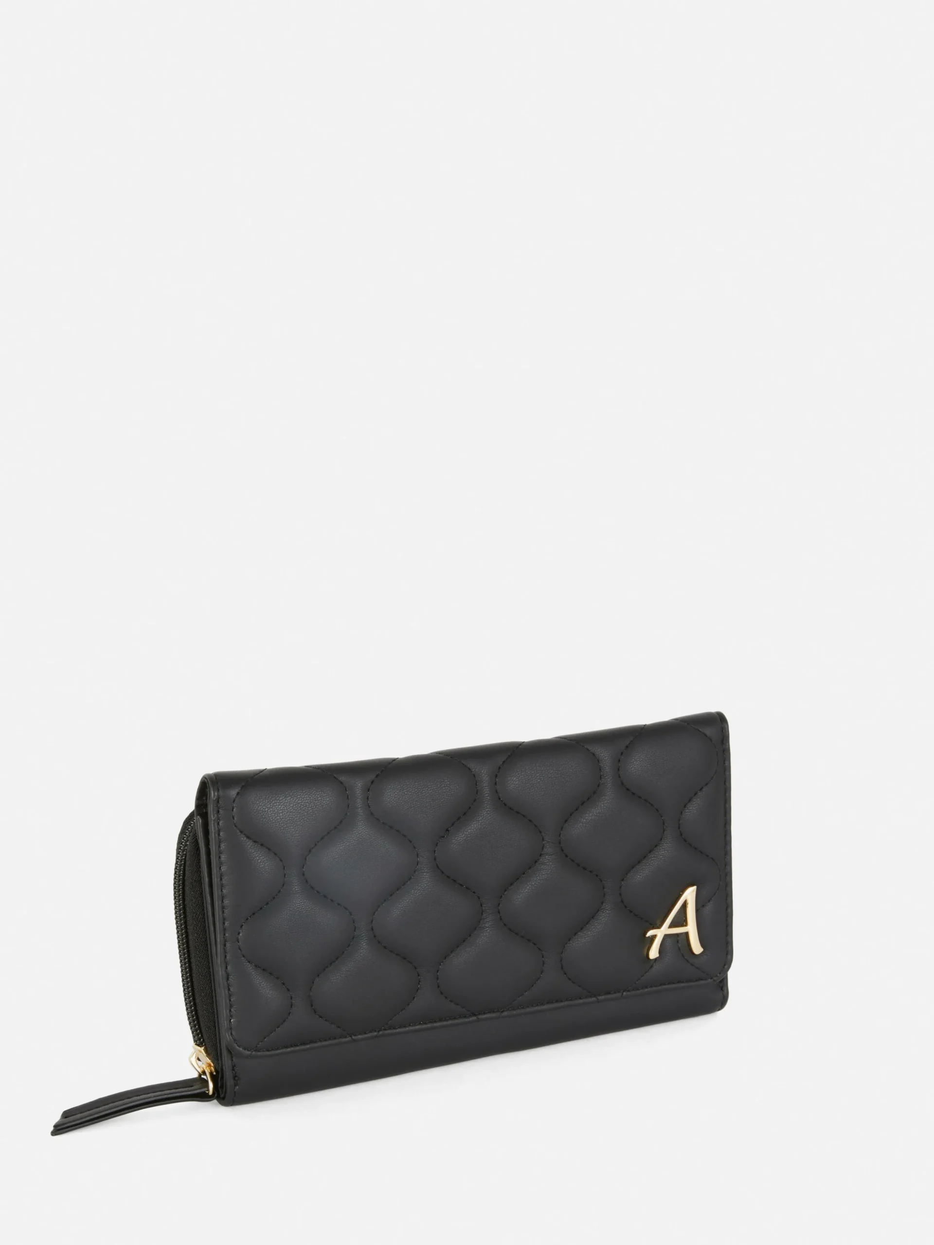 Cartera Acolchada Grande Con Inicial