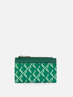Cartera Con Cremallera Y Monograma
