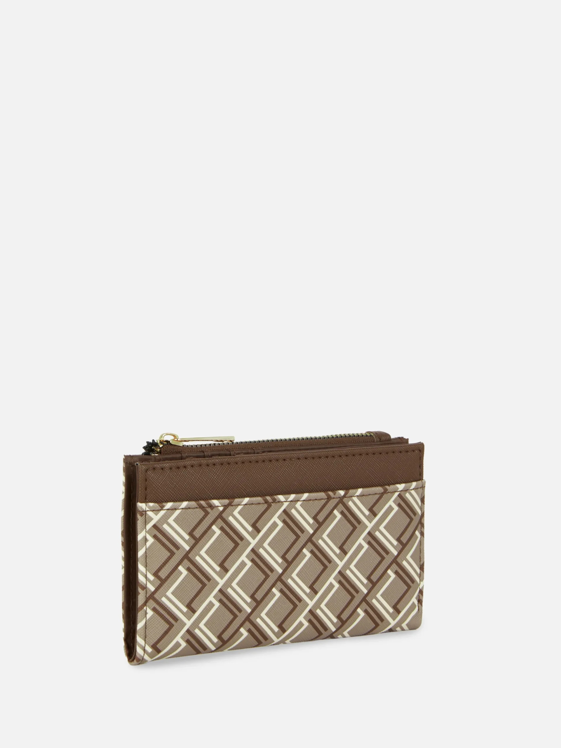Cartera Con Cremallera Y Monograma