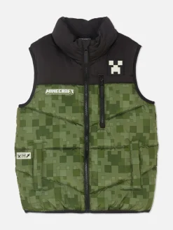 Chaleco Acolchado Con Cremallera De Minecraft