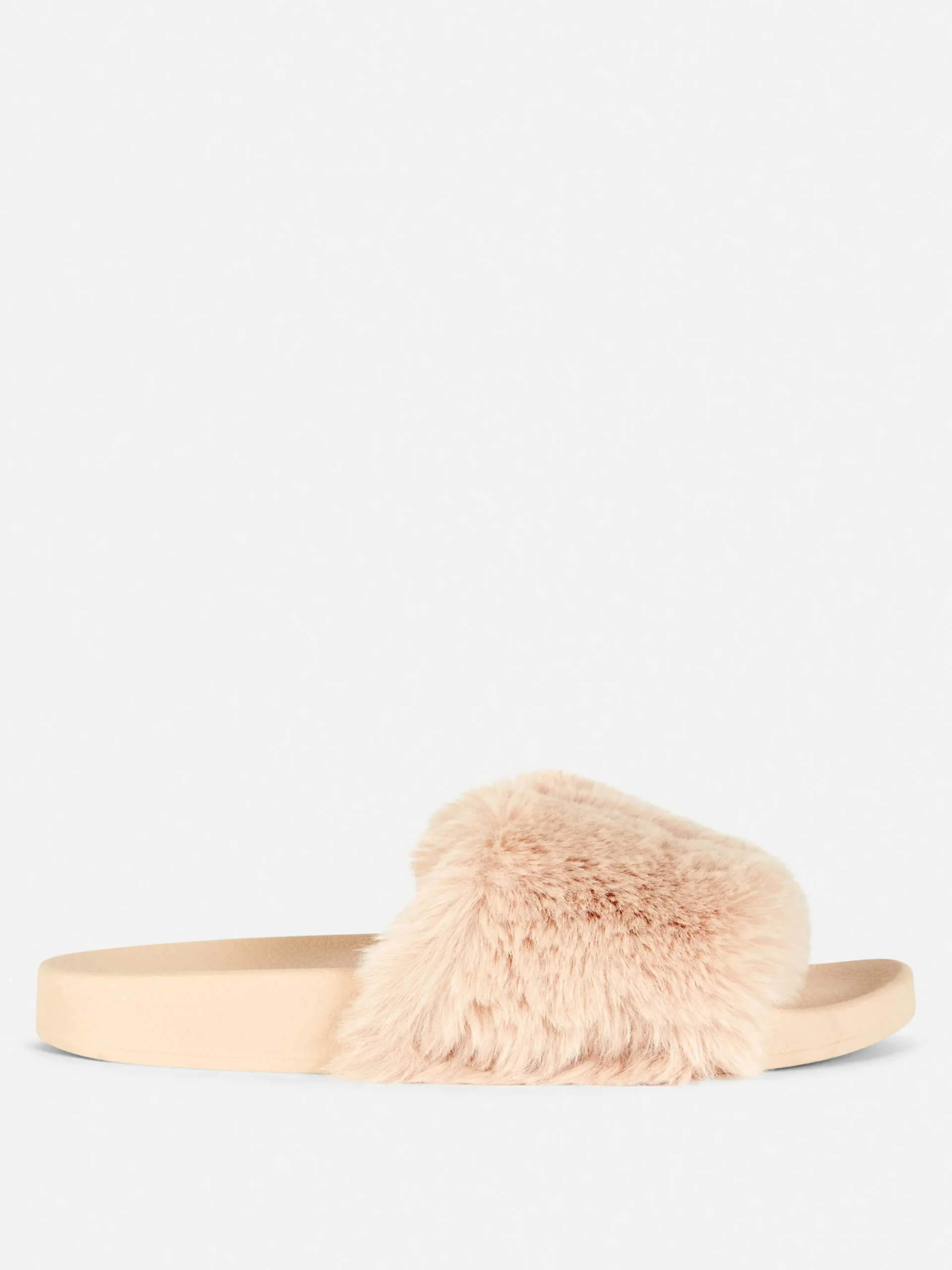 Chanclas De Pelo Sintético