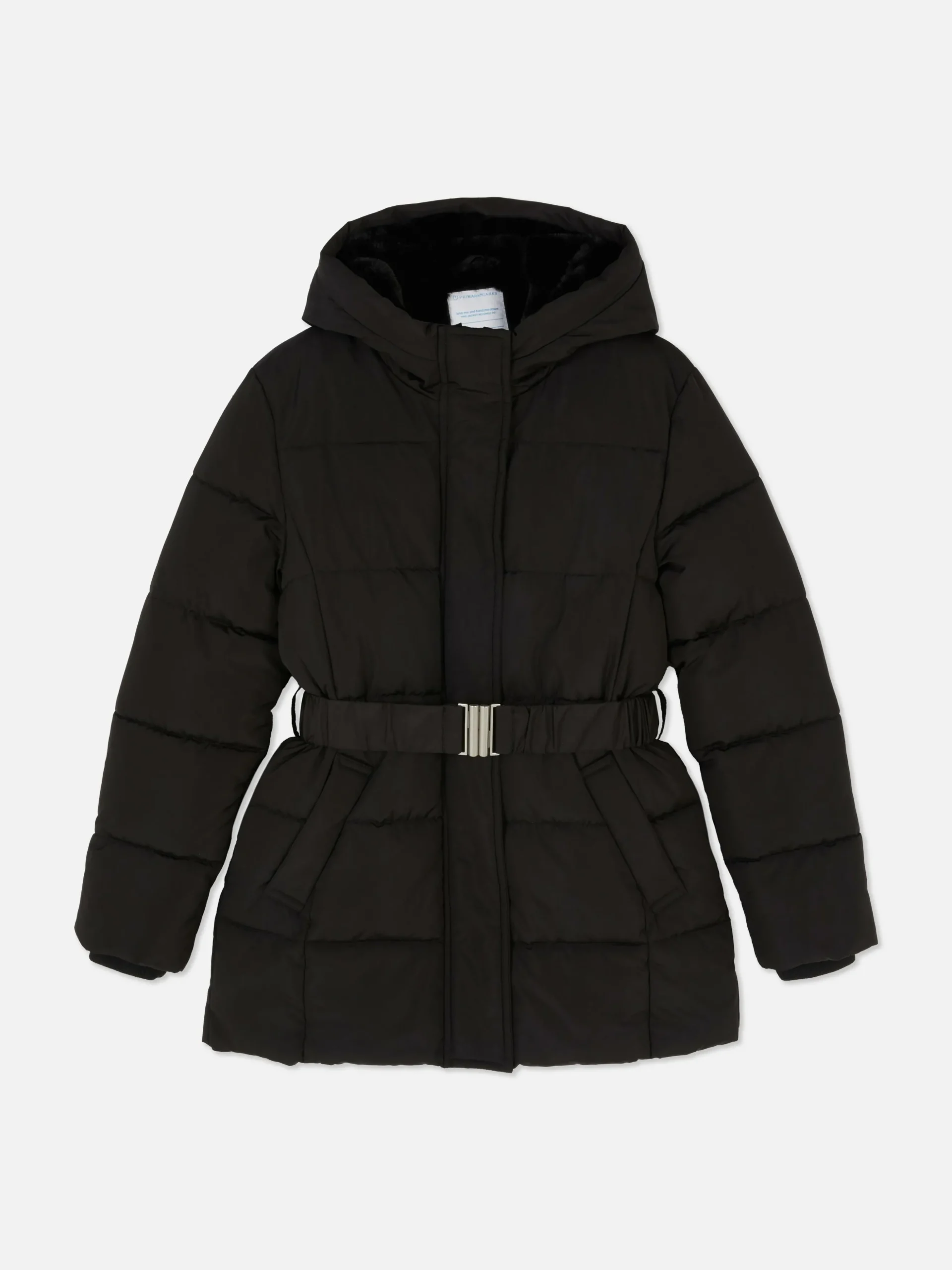Chaqueta Acolchada Con Cinturón