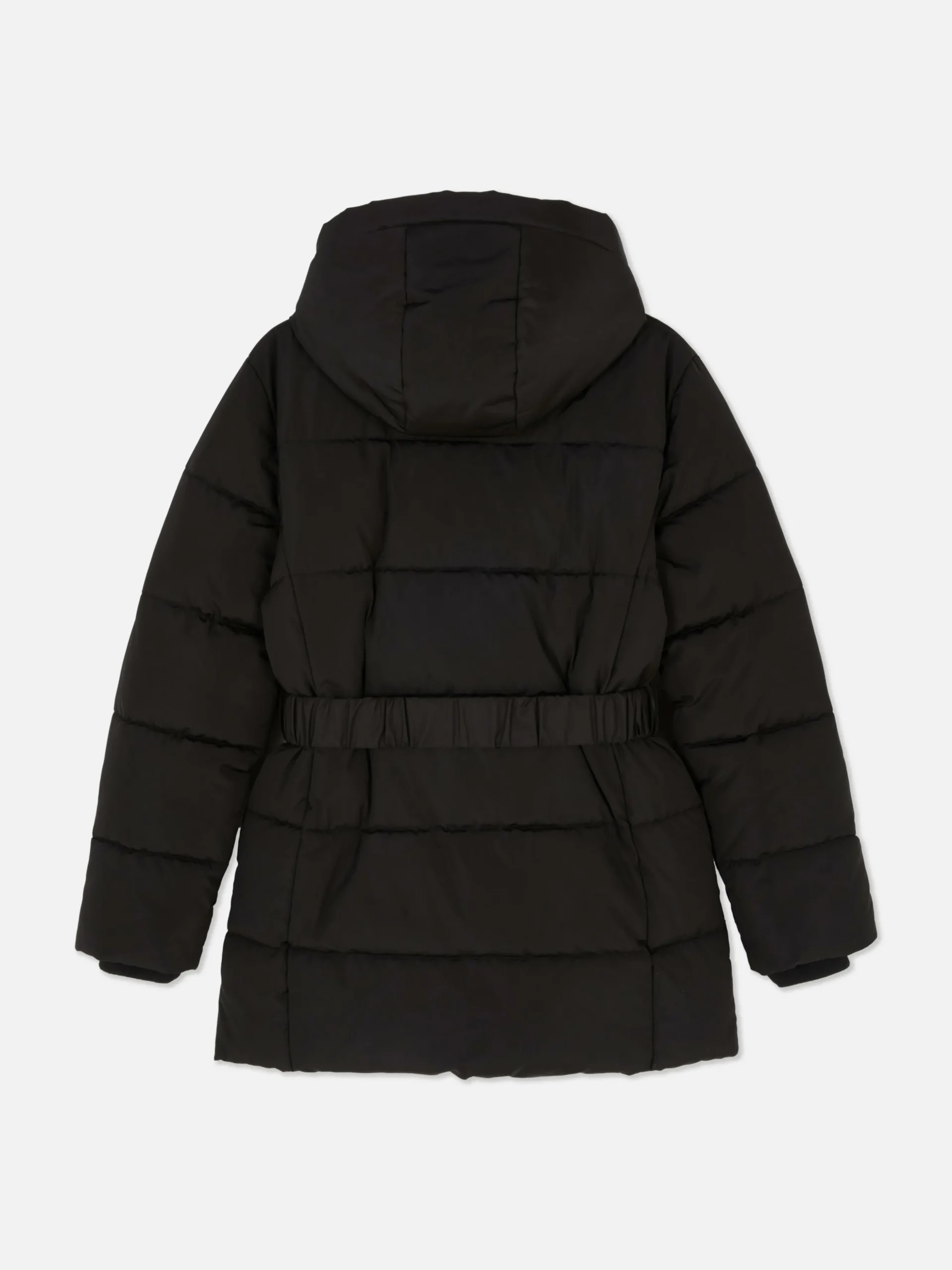 Chaqueta Acolchada Con Cinturón