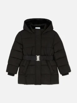 Chaqueta Acolchada Con Cinturón