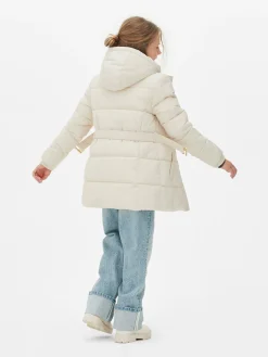 Chaqueta Acolchada Con Cinturón