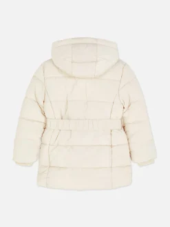 Chaqueta Acolchada Con Cinturón