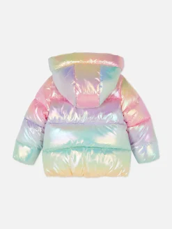 Chaqueta Acolchada Con Degradado Iridiscente