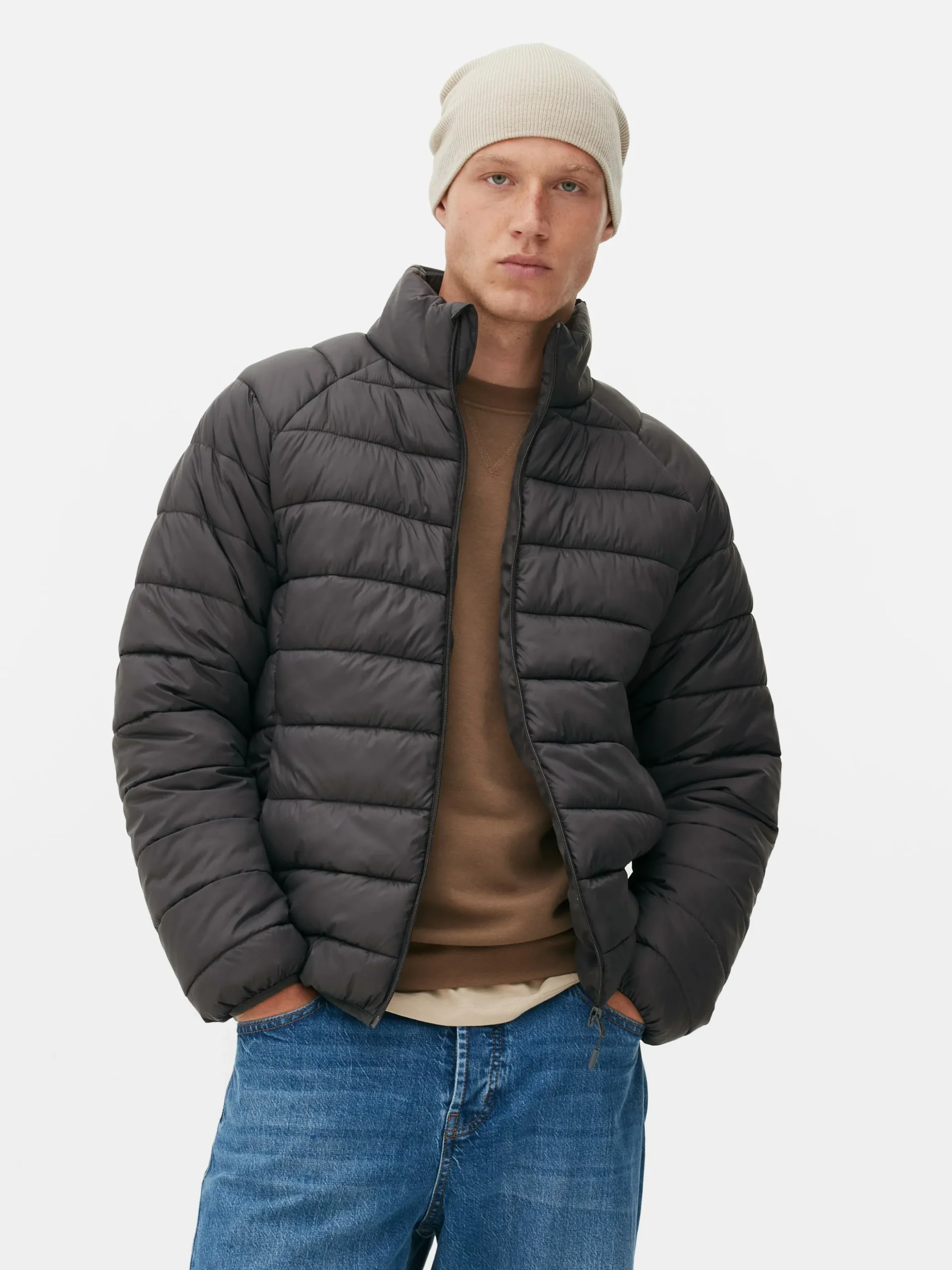 Chaqueta Acolchada De Cuello Alto