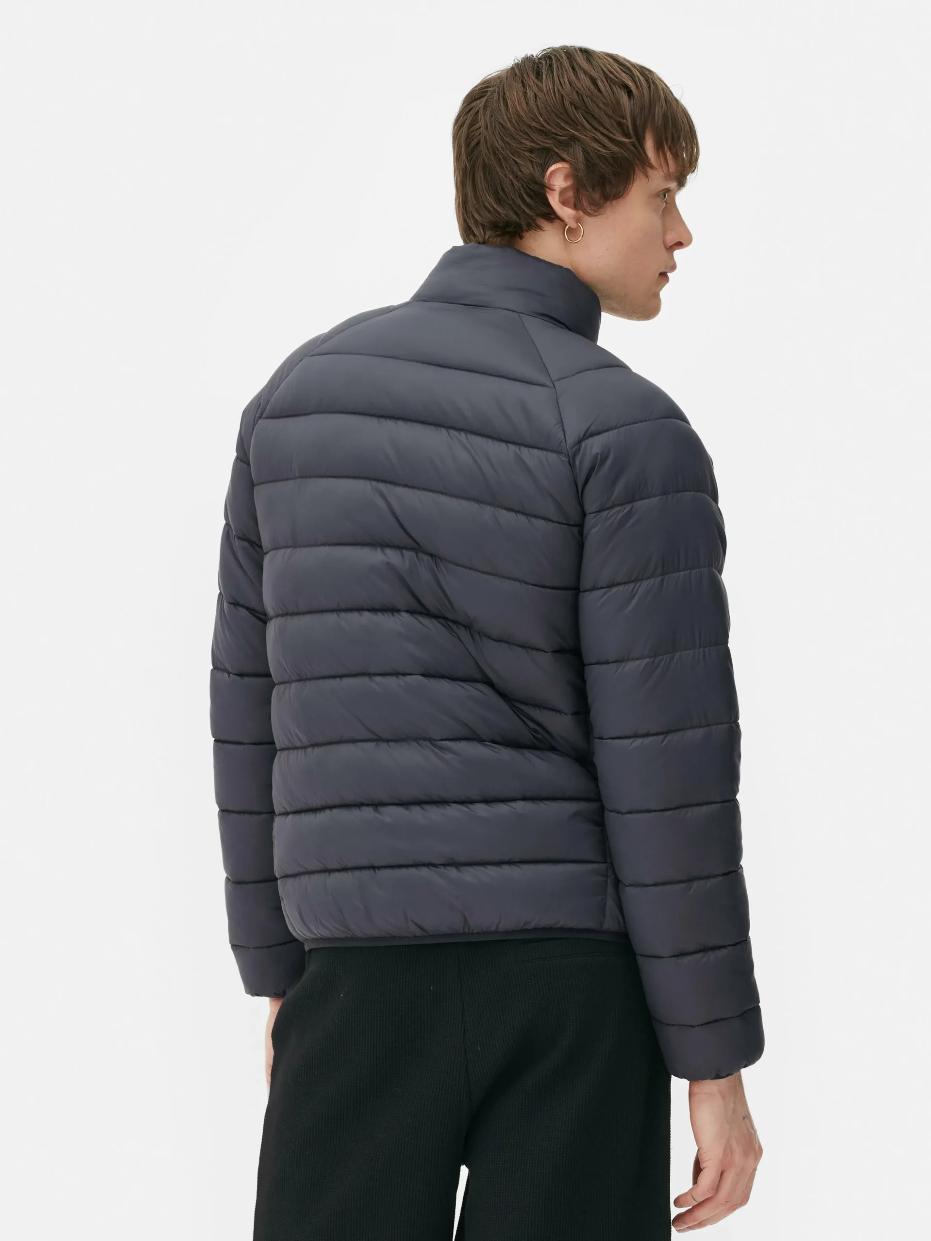 Chaqueta Acolchada De Cuello Chimenea Essential