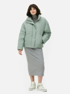 Chaqueta Acolchada De Cuello Alto
