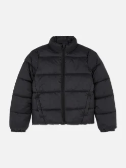Chaqueta Acolchada De Cuello Alto