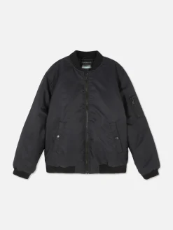 Chaqueta Bómber Con Cremallera