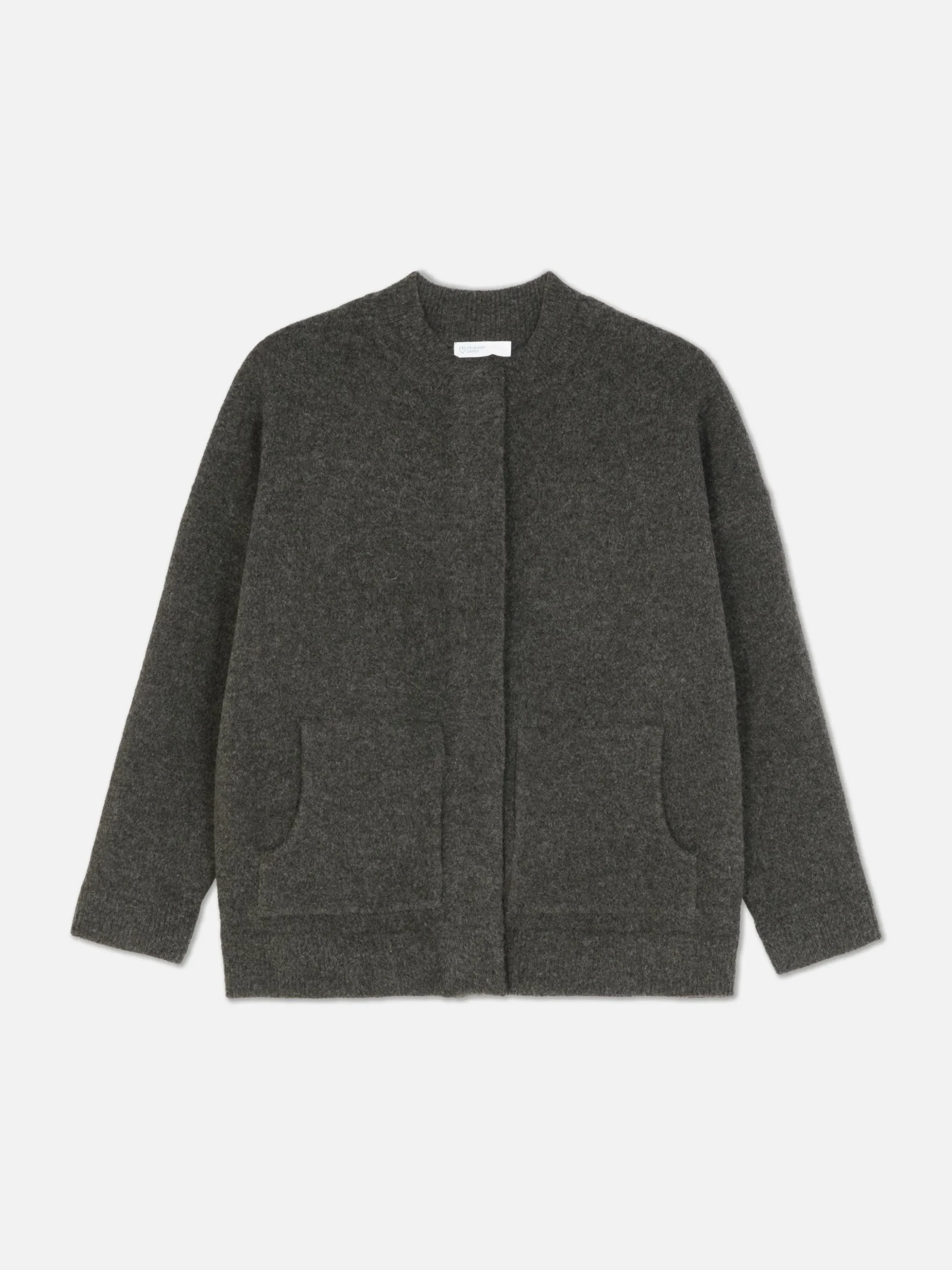 Chaqueta Bómber De Punto Extragrande