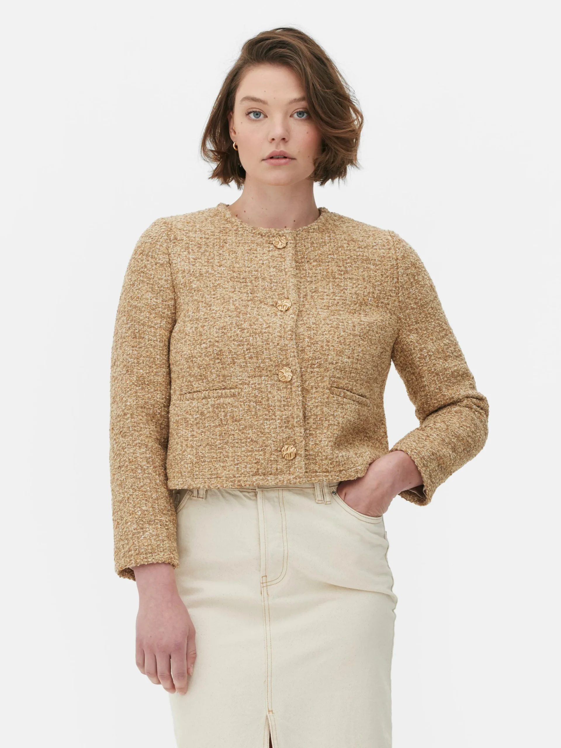 Chaqueta De Punto Rizado